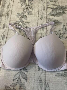 Victoria's Secret Light Lavender Racerback t-shirt push up full coverage 36DD